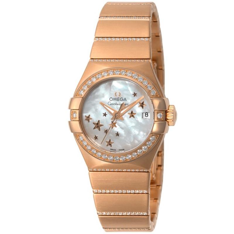 OMEGA 123.55.27.20.05.004 Watch - Ladies Omega Constellation White Pearl Parallel Import 5-Year Warranty