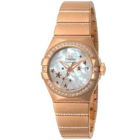 OMEGA 123.55.27.20.05.004 Watch - Ladies Omega Constellation White Pearl Parallel Import 5-Year Warranty