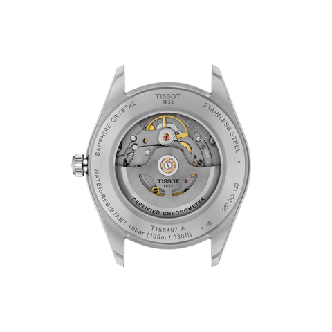 TISSOT T156.408.22.033.00 Watch - Swiss Automatic Watch - Elegant Stainless Steel - Water Resistant - Sapphire Crystal (Image