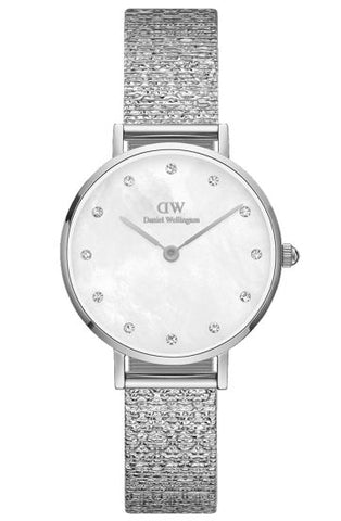 Daniel Wellington DW00100592 Watch - Daniel Wellington Petite 28mm Lumine S WHMOP White Watch - Elegant Women's Timepiece