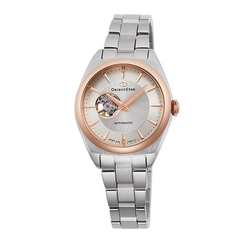 Orient Star Contemporary Semi Skeleton Automatic Mechanical Ladies Watch in Stainless Steel RK-ND0101S