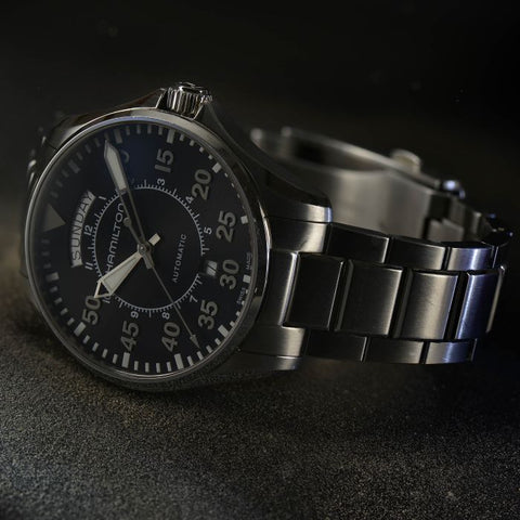 Hamilton H64615135 Watch - Khaki Aviation Pilot Day Date Auto (Image 6)