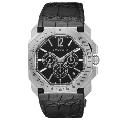 BVLGARI BGO41BSLDCHTA Watch - Men's Alligator Belt Parallel Import 2-Year Warranty