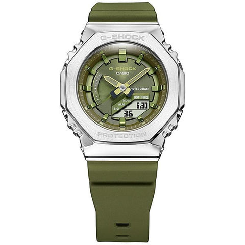 CASIO GM-S2100-3AJF Green Resin Watch - Lightweight and Durable