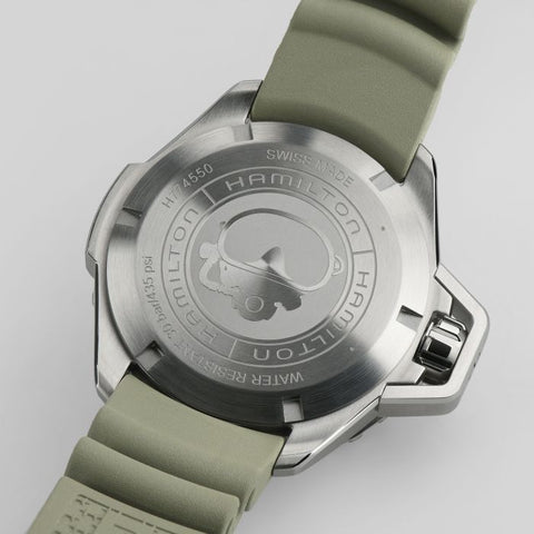 Hamilton H77455331 Watch - Khaki Navy [Exclusive to Official Stores and Online Boutique] Openwater Auto (Image 6)