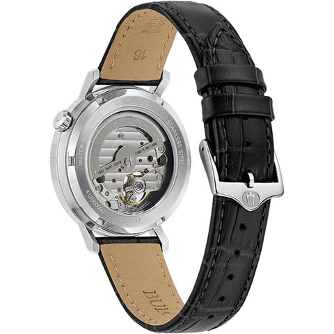 BULOVA Men's CLASSIC Aerojet with Calf Leather Band, Authentic with 3-Year Warranty 96A317