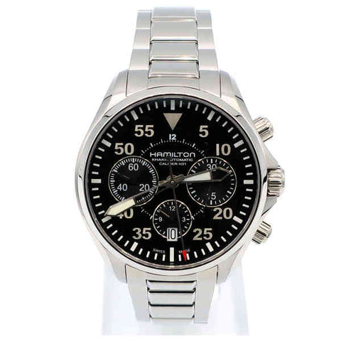Hamilton H64666135 Watch - Khaki Aviation Khaki Pilot Auto Chrono (Image 4)