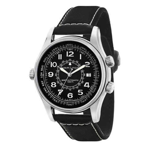 Hamilton H77505433 Watch - Khaki Navy Khaki UTC Auto (Image 4)
