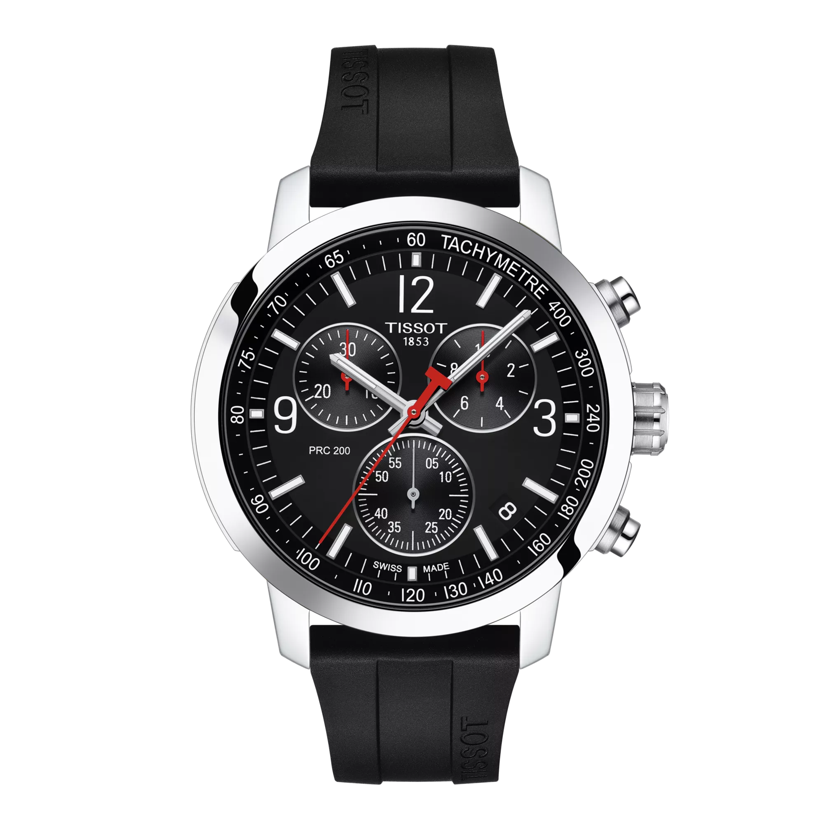TISSOT T114.417.17.057.00 Watch - Elegant Swiss Quartz Water Resistant Leather Strap Sapphire Crystal (Image 8)