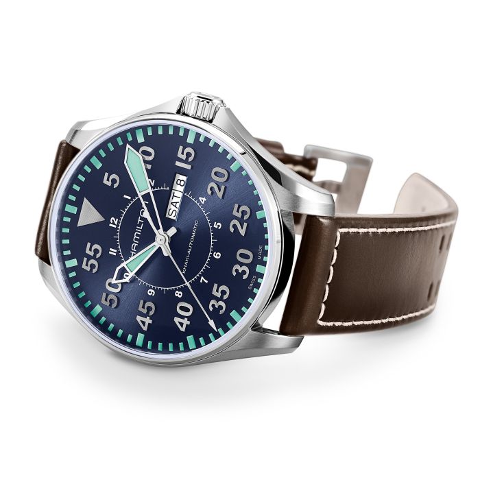 Hamilton H64715545 Watch - Khaki Aviation Pilot Day Date Auto (Image 2)