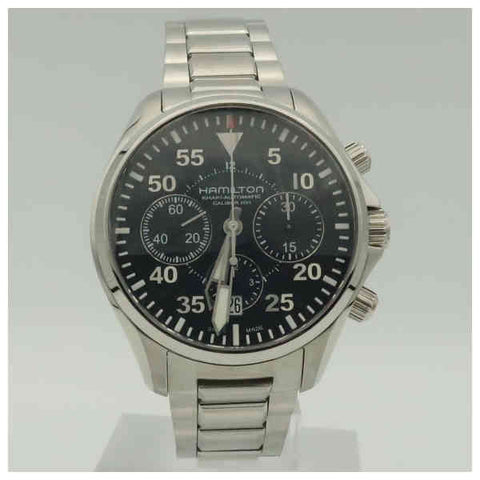 Hamilton H64666135 Watch - Khaki Aviation Khaki Pilot Auto Chrono (Image 6)