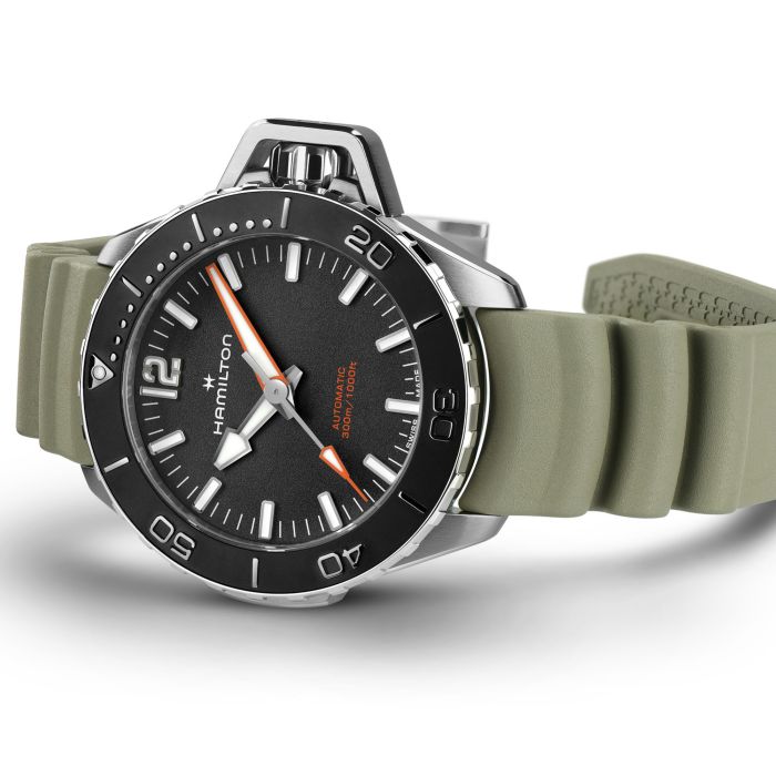 Hamilton H77455331 Watch - Khaki Navy [Exclusive to Official Stores and Online Boutique] Openwater Auto (Image 5)