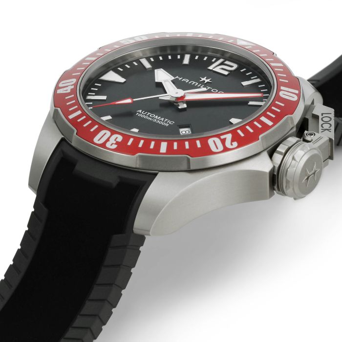 Hamilton H77805335 Watch - Khaki Navy OPENWATER AUTO TITANIUM AUTO (Image 4)