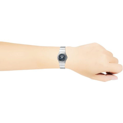 OMEGA Constellation Brushed Dial 12P Diamond Ladies Watch 123.10.27.60.53.001