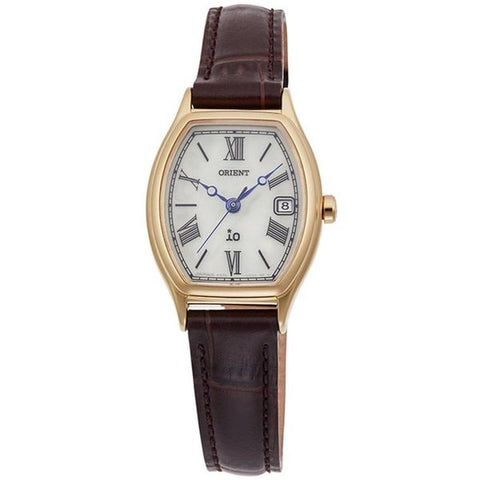 iO NATURAL & PLAIN Solar-Powered Leather Band Women's Watch RN-WG0013S