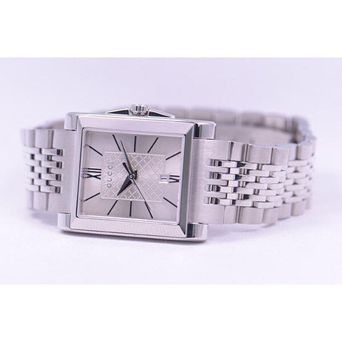 GUCCI Rectangle 2-Year Warranty Silver YA138501 [Parallel Import]