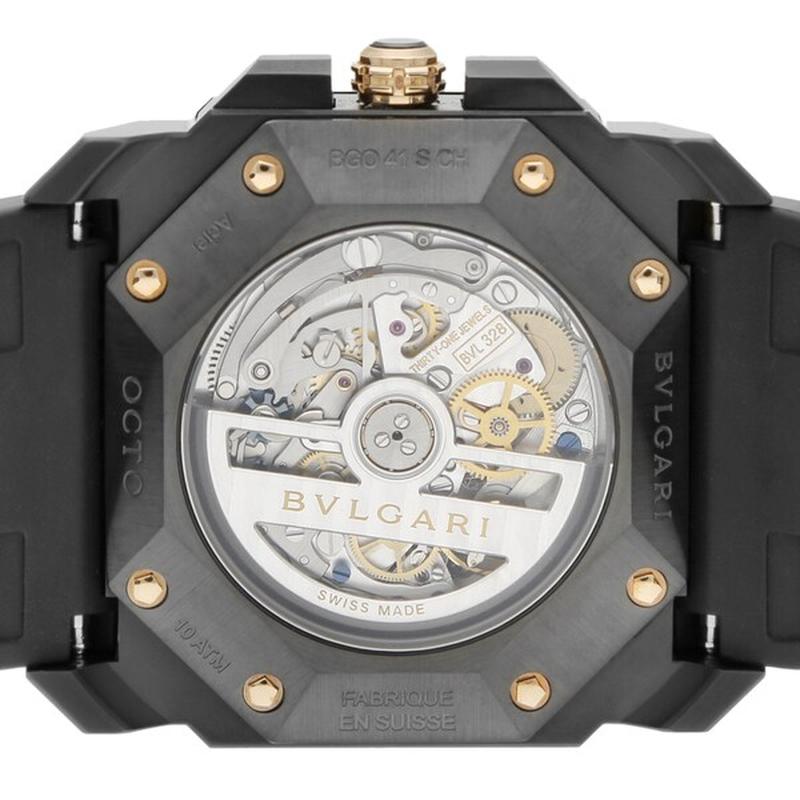 BVLGARI BGO41BBSVDCH Watch - NVY Rubber Strap Parallel Import 2-Year Warranty (Image 5)