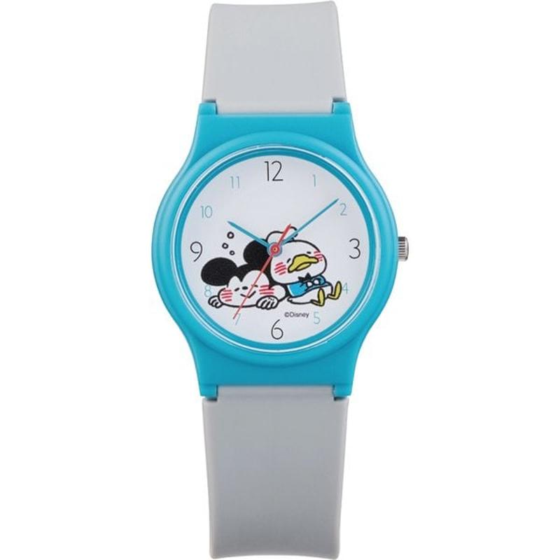 CITIZEN V06A-514VK Watch - Q&Q Analog Wrist Watch with Kanahei Mickey Mouse & Donald Duck Design