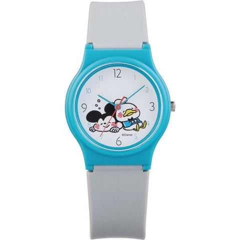 CITIZEN V06A-514VK Watch - Q&Q Analog Wrist Watch with Kanahei Mickey Mouse & Donald Duck Design