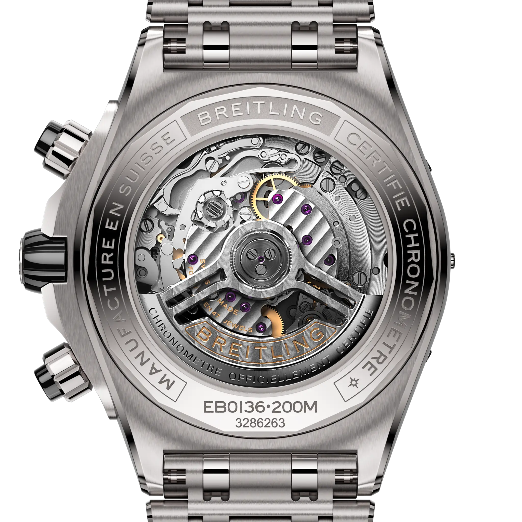 Breitling EB0136251M1E1 Watch - B01 44 Watch Japan Official (Image 4)