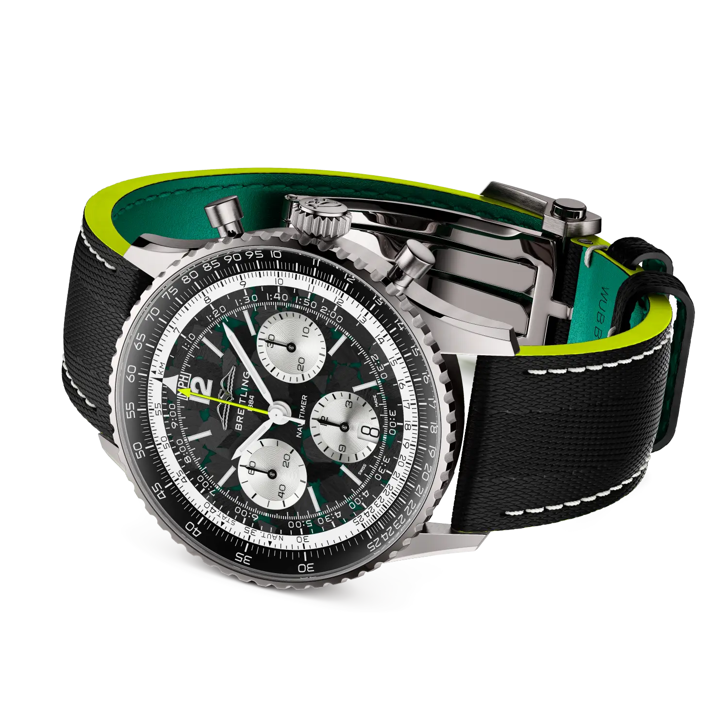 Breitling EB01381A1B1X1 Watch - B01 Aston Martin Aramco Formula ONE team (Image 3)