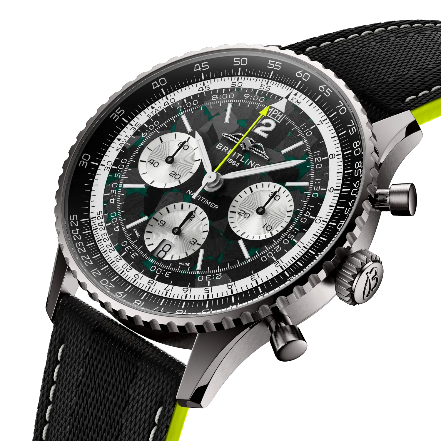 Breitling EB01381A1B1X1 Watch - B01 Aston Martin Aramco Formula ONE team (Image 2)