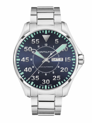 Hamilton H64715145 Watch - Khaki Aviation Pilot Day Date Auto (Image 8)