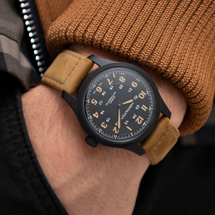Hamilton H70665533 Watch - Khaki Field Titanium Auto (Image 5)