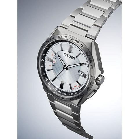 CITIZEN Solar Radio Controlled Watch ATTESA Eco-Drive Radio Controlled Watch Direct Flight ACT Line Silver/Silver CB0210-54A [Official Product]