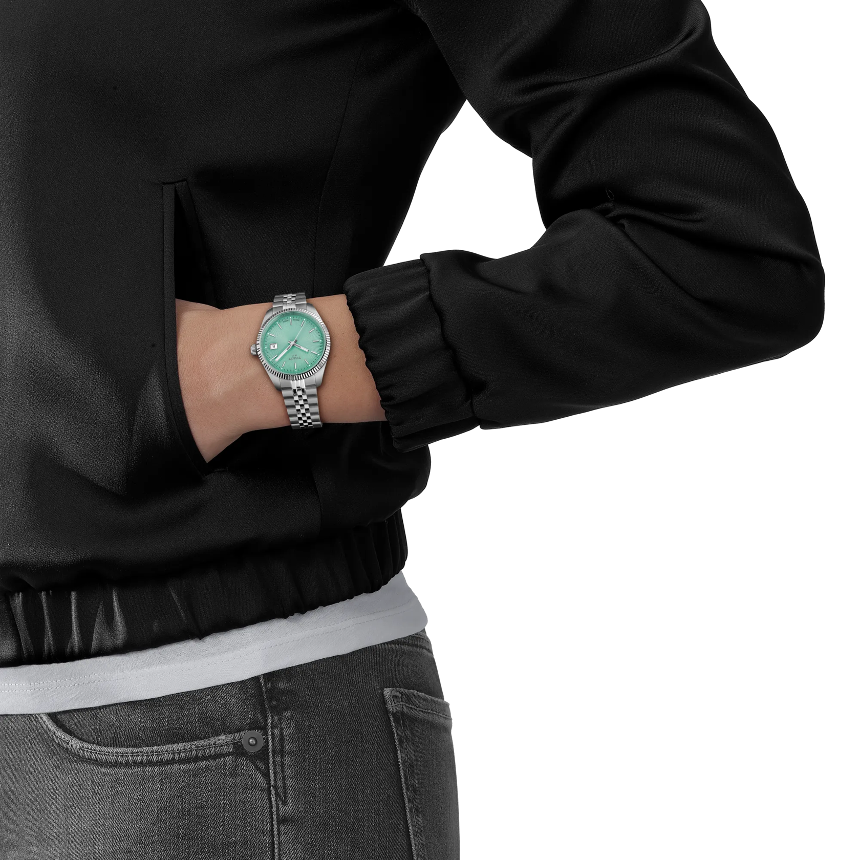 TISSOT T156.210.11.091.00 Watch - Elegant Swiss Design Stainless Steel Case Water Resistant Quartz Movement (Image 8)