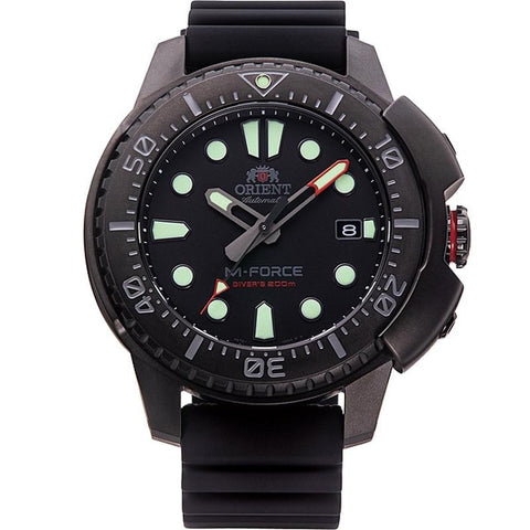 Orient Men's M-FORCE Mechanical Automatic Winding Sports Watch with Silicone Band RN-AC0L03B