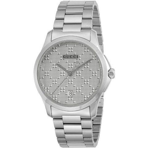 GUCCI G-Timeless 2-Year Warranty Silver YA126459 [Parallel Import]