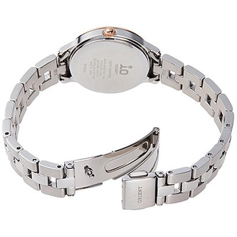 Orient Women's iO NATURAL&PLAIN Solar Powered Metal Band Watch RN-WG0006P