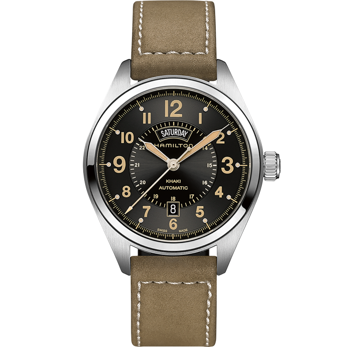 Hamilton H70505833 Watch - Khaki Field Day Date Auto