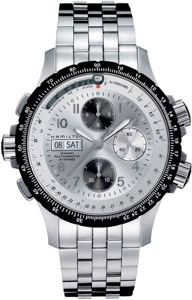 Hamilton H77626153 Watch - Khaki Aviation Khaki X Wind Auto Chrono (Image 7)