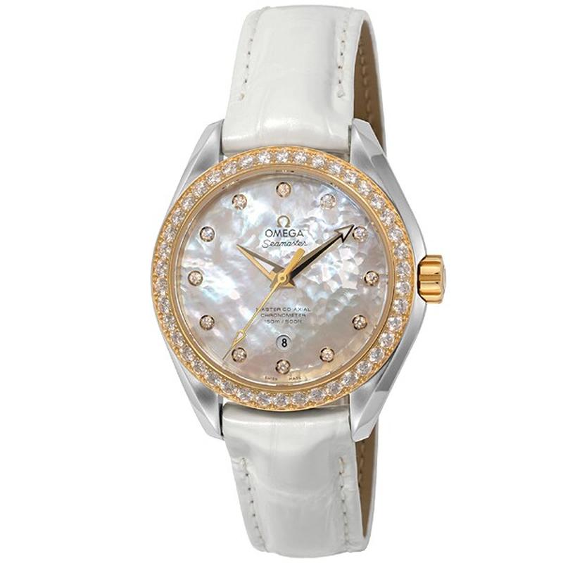 OMEGA 231.28.34.20.55.004 Watch - Seamaster Aqua Terra 5-Year Warranty White (Case: Yellow Gold) [Parallel Import]