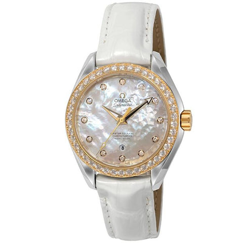OMEGA 231.28.34.20.55.004 Watch - Seamaster Aqua Terra 5-Year Warranty White (Case: Yellow Gold) [Parallel Import]