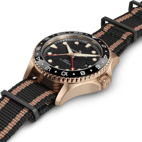 Hamilton H82565930 Watch - Khaki Navy Scuba Automatic GMT 43mm Bronze (Image 3)