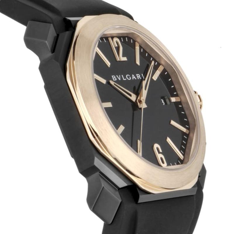 BVLGARI BGO41BBSPGVD Watch - Men's Watch Rubber Strap Parallel Import with 2-Year Warranty (Image 3)
