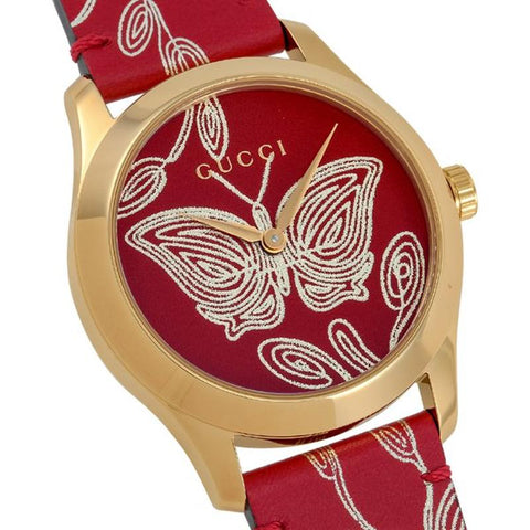 GUCCI G-Timeless 2-Year Warranty YA1264054 Red [Parallel Import]