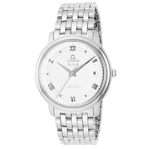 OMEGA 424.10.37.20.04.001 Watch - De Ville Prestige White Parallel Import 5-Year Warranty