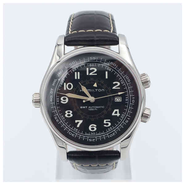 Hamilton H77505535 Watch - Khaki Navy Khaki UTC Auto (Image 5)