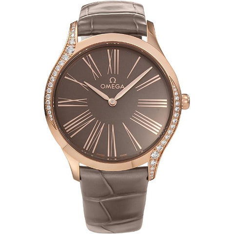 OMEGA 428.58.36.60.13.001 Watch - De Ville Tresor Ladies Leather Strap Parallel Import 5-Year Warranty