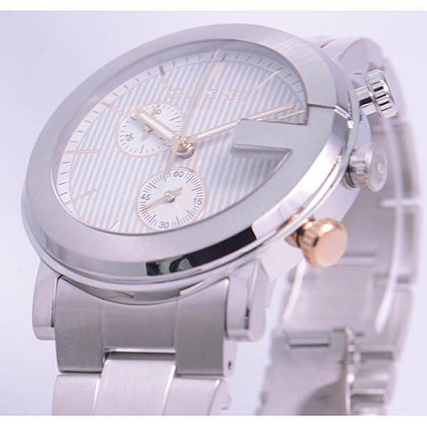 GUCCI G-Chrono White with 2-Year Warranty YA101360 [Parallel Import]