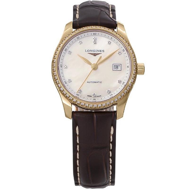Longines L2.257.9.87.3 Watch - Master Collection 5-Year Warranty White (Belt: Brown) [Parallel Import]