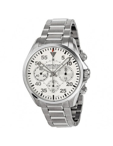 Hamilton H64666155 Watch - Khaki Aviation Khaki Pilot Auto Chrono (Image 8)