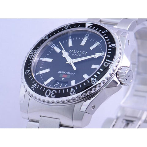 GUCCI Dive 2-Year Warranty YA136301 Black [Parallel Import]