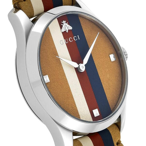 GUCCI G-Timeless 2-Year Warranty YA1264078 Brown [Parallel Import]