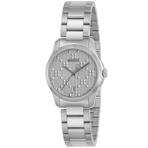 GUCCI G-Timeless 2-Year Warranty Silver YA126551 [Parallel Import]