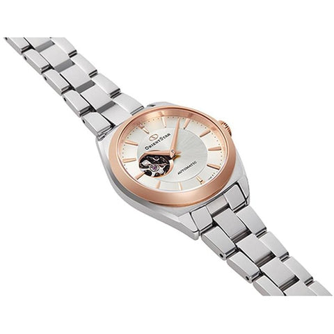 Orient Star Contemporary Semi Skeleton Automatic Mechanical Ladies Watch in Stainless Steel RK-ND0101S